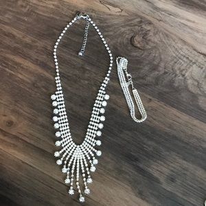 Diamond Necklace and Bracelet